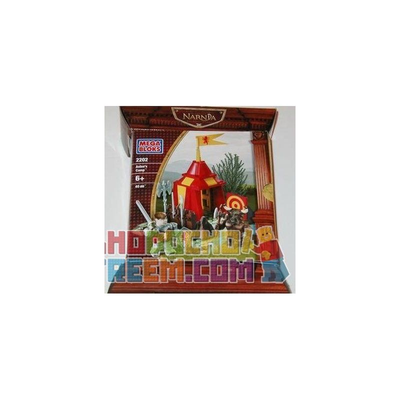 MEGA BLOKS 2202 non Lego TRẠI CỦA ASLAN bộ đồ chơi xếp lắp ráp ghép mô hình The Chronicles Of Narnia ASLAN'S CAMP Biên Niên Sử Narnia 40 khối