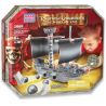 MEGA BLOKS 1069 non  SỐ NGỌC TRAI ĐEN bộ đồ chơi xếp lắp ráp ghép mô hình Pirates Of The Caribbean FLAGSHIP BATTLERS BLACK PEARL Cướp Biển Vùng Caribe 65 khối