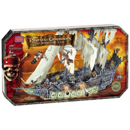 MEGA BLOKS 1067 non  NGƯỜI HÀ LAN BAY bộ đồ chơi xếp lắp ráp ghép mô hình Pirates Of The Caribbean FLYING DUCHMAN Cướp Biển Vùng Caribe 240 khối