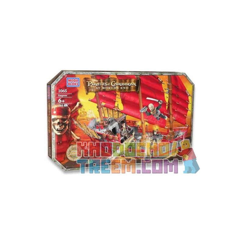 MEGA BLOKS 1065 non Lego NỮ HOÀNG bộ đồ chơi xếp lắp ráp ghép mô hình Pirates Of The Caribbean EMPRESS Cướp Biển Vùng Caribe 165 khối