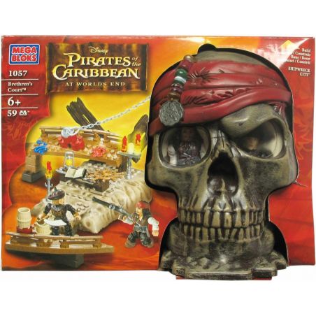 MEGA BLOKS 1057 non  HỘI CƯỚP BIỂN bộ đồ chơi xếp lắp ráp ghép mô hình Pirates Of The Caribbean BRETHREN'S COURT Cướp Biển Vùng Caribe 59 khối
