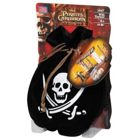 MEGA BLOKS 1047 non  WILL TURNER. bộ đồ chơi xếp lắp ráp ghép mô hình Pirates Of The Caribbean Cướp Biển Vùng Caribe 40 khối
