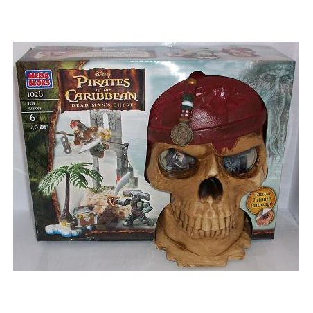 MEGA BLOKS 1026 non  LỜI NGUYỀN CỦA ISLA bộ đồ chơi xếp lắp ráp ghép mô hình Pirates Of The Caribbean ISLA CRUCES Cướp Biển Vùng Caribe 40 khối