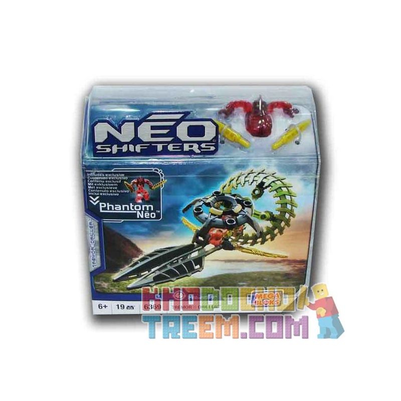 MEGA BLOKS 6369 non Lego THỢ KHOAN bộ đồ chơi xếp lắp ráp ghép mô hình Computer Games TREMOR::DRILLER Trò Chơi 19 khối