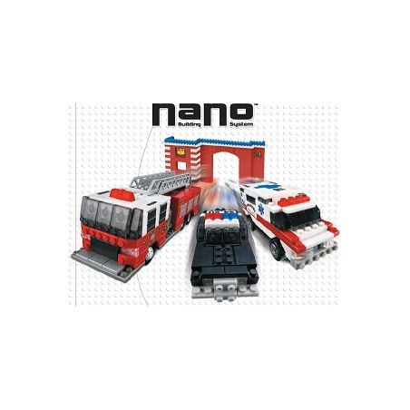MEGA BLOKS 5981 non  PHẢN HỒI KHẨN CẤP bộ đồ chơi xếp lắp ráp ghép mô hình Mini Modular EMERGENCY RESPONSE Đường Phố Thu Nhỏ 515 khối