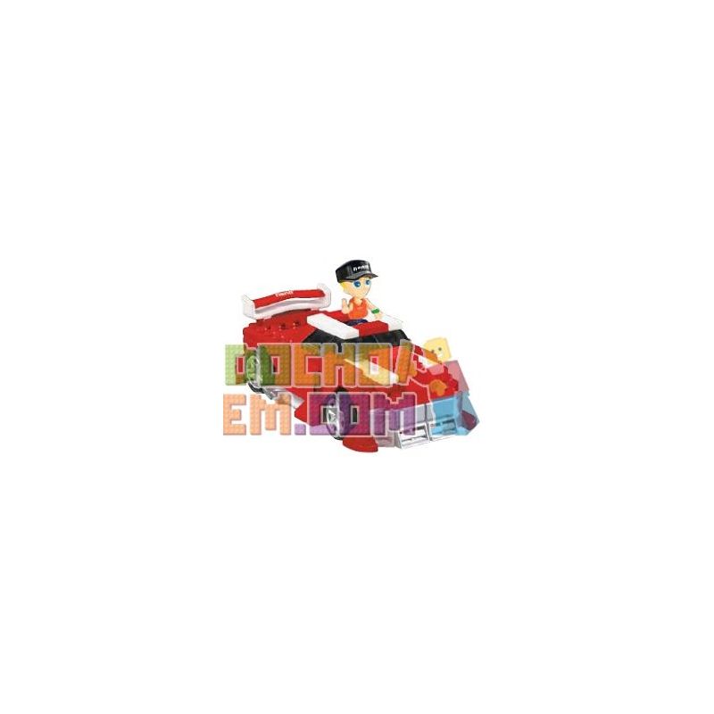 MEGA BLOKS 5909 non Lego NHẶT LÊN bộ đồ chơi xếp lắp ráp ghép mô hình Speed Champions Racing Cars PICK-UP TRUCK Đua Xe Công Thức 105 khối