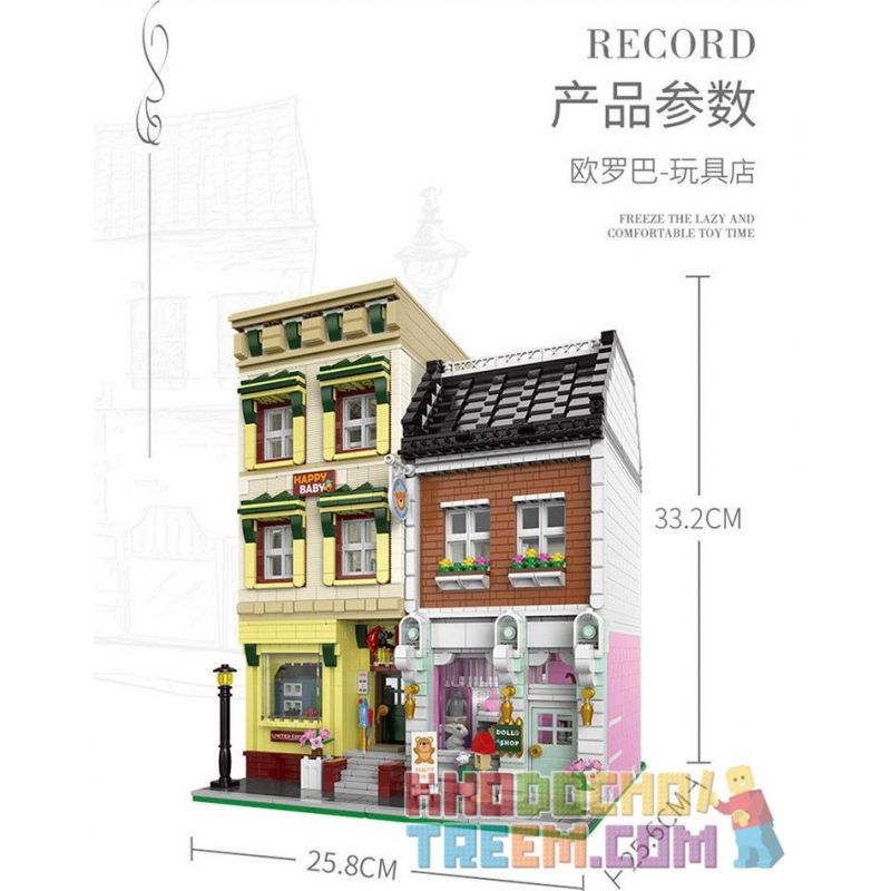 XINGBAO XB-01010 01010 XB01010 non  CỬA HÀNG ĐỒ CHƠI bộ đồ chơi xếp lắp ráp ghép mô hình Modular Buildings EUROPA TOY STORE Mô Hình Nhà Cửa 3610 khối XINGBAO XB-01010 01010 XB01010 non  CỬA HÀNG ĐỒ CHƠI bộ đồ chơi xếp lắp ráp ghép mô hình Modular Buildings EUROPA TOY STORE Mô Hình Nhà Cửa 3610 khối