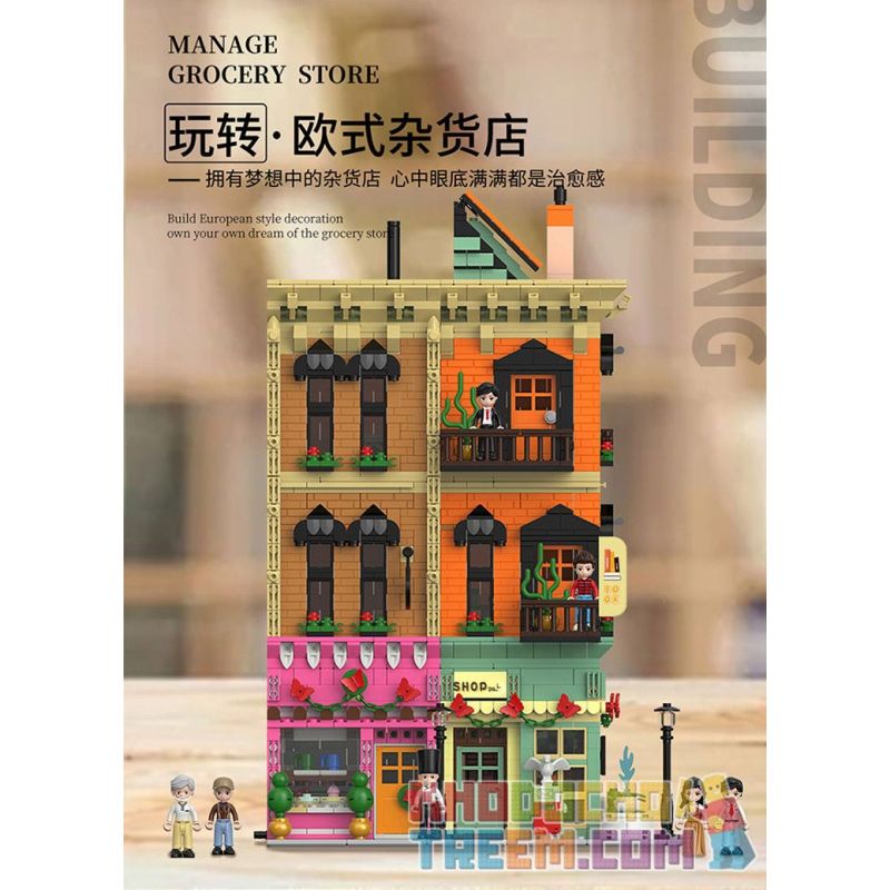 XINGBAO XB-01009 01009 XB01009 non  CỬA HÀNG TẠP HÓA bộ đồ chơi xếp lắp ráp ghép mô hình Modular Buildings EUROPA GROCERY STORE Mô Hình Nhà Cửa 4195 khối XINGBAO XB-01009 01009 XB01009 non  CỬA HÀNG TẠP HÓA bộ đồ chơi xếp lắp ráp ghép mô hình Modular Buildings EUROPA GROCERY STORE Mô Hình Nhà Cửa 4195 khối