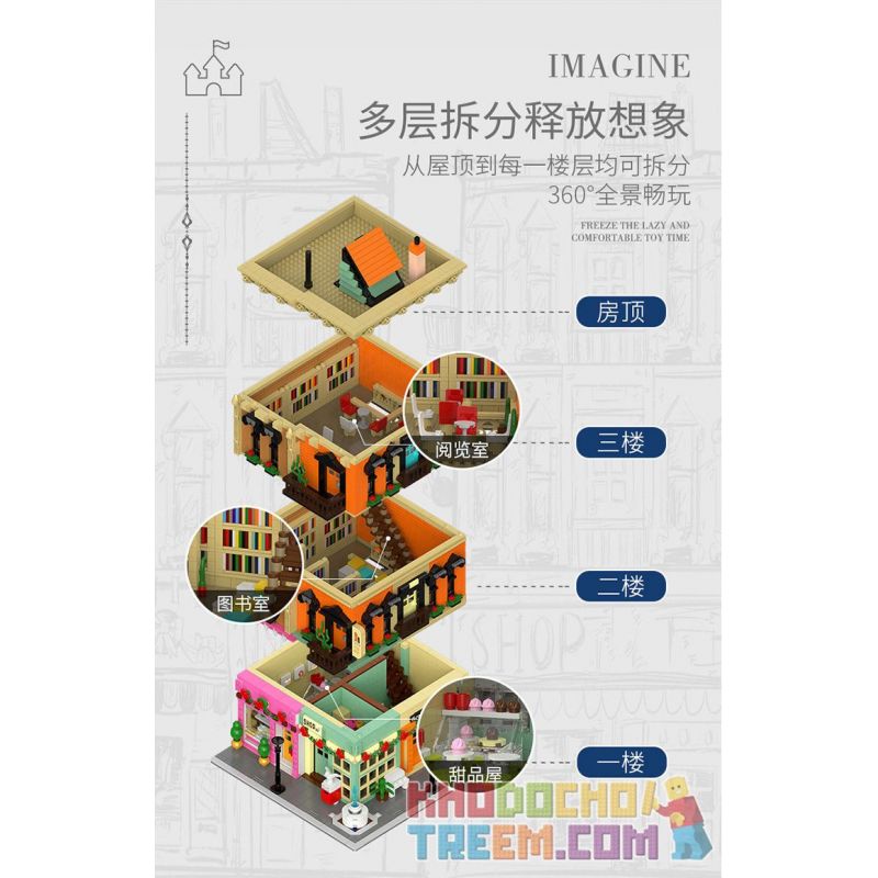 XINGBAO XB-01009 01009 XB01009 non  CỬA HÀNG TẠP HÓA bộ đồ chơi xếp lắp ráp ghép mô hình Modular Buildings EUROPA GROCERY STORE Mô Hình Nhà Cửa 4195 khối XINGBAO XB-01009 01009 XB01009 non  CỬA HÀNG TẠP HÓA bộ đồ chơi xếp lắp ráp ghép mô hình Modular Buildings EUROPA GROCERY STORE Mô Hình Nhà Cửa 4195 khối