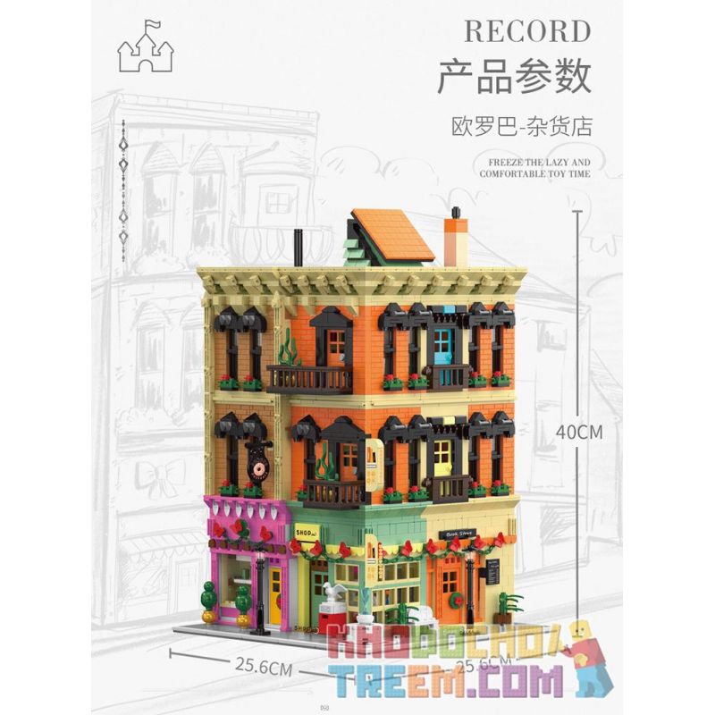 XINGBAO XB-01009 01009 XB01009 non  CỬA HÀNG TẠP HÓA bộ đồ chơi xếp lắp ráp ghép mô hình Modular Buildings EUROPA GROCERY STORE Mô Hình Nhà Cửa 4195 khối XINGBAO XB-01009 01009 XB01009 non  CỬA HÀNG TẠP HÓA bộ đồ chơi xếp lắp ráp ghép mô hình Modular Buildings EUROPA GROCERY STORE Mô Hình Nhà Cửa 4195 khối