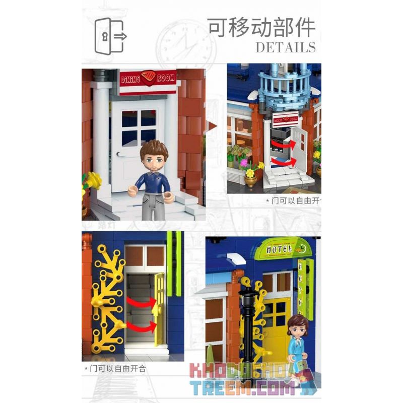 XINGBAO XB-01007 01007 XB01007 non  NHÀ HÀNG bộ đồ chơi xếp lắp ráp ghép mô hình Modular Buildings EUROPA DINING ROOM Mô Hình Nhà Cửa 3200 khối XINGBAO XB-01007 01007 XB01007 non  NHÀ HÀNG bộ đồ chơi xếp lắp ráp ghép mô hình Modular Buildings EUROPA DINING ROOM Mô Hình Nhà Cửa 3200 khối