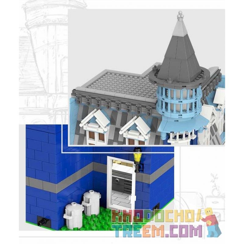 XINGBAO XB-01007 01007 XB01007 non  NHÀ HÀNG bộ đồ chơi xếp lắp ráp ghép mô hình Modular Buildings EUROPA DINING ROOM Mô Hình Nhà Cửa 3200 khối XINGBAO XB-01007 01007 XB01007 non  NHÀ HÀNG bộ đồ chơi xếp lắp ráp ghép mô hình Modular Buildings EUROPA DINING ROOM Mô Hình Nhà Cửa 3200 khối