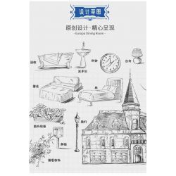 XINGBAO XB-01007 01007 XB01007 non  NHÀ HÀNG bộ đồ chơi xếp lắp ráp ghép mô hình Modular Buildings EUROPA DINING ROOM Mô Hình Nhà Cửa 3200 khối XINGBAO XB-01007 01007 XB01007 non  NHÀ HÀNG bộ đồ chơi xếp lắp ráp ghép mô hình Modular Buildings EUROPA DINING ROOM Mô Hình Nhà Cửa 3200 khối