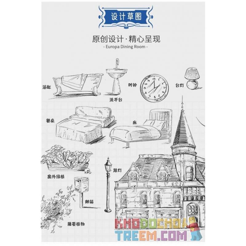 XINGBAO XB-01007 01007 XB01007 non  NHÀ HÀNG bộ đồ chơi xếp lắp ráp ghép mô hình Modular Buildings EUROPA DINING ROOM Mô Hình Nhà Cửa 3200 khối XINGBAO XB-01007 01007 XB01007 non  NHÀ HÀNG bộ đồ chơi xếp lắp ráp ghép mô hình Modular Buildings EUROPA DINING ROOM Mô Hình Nhà Cửa 3200 khối