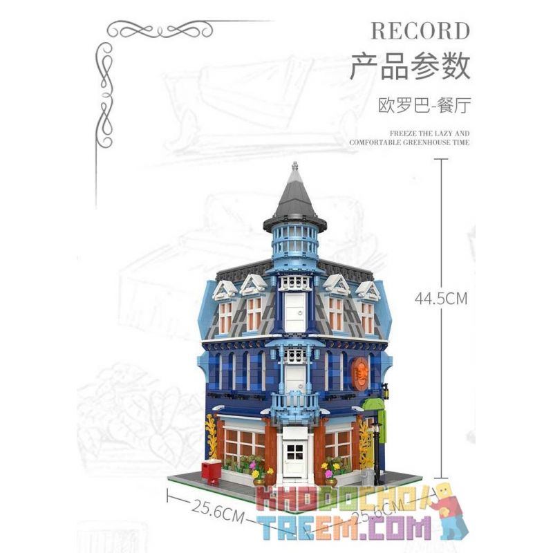 XINGBAO XB-01007 01007 XB01007 non  NHÀ HÀNG bộ đồ chơi xếp lắp ráp ghép mô hình Modular Buildings EUROPA DINING ROOM Mô Hình Nhà Cửa 3200 khối XINGBAO XB-01007 01007 XB01007 non  NHÀ HÀNG bộ đồ chơi xếp lắp ráp ghép mô hình Modular Buildings EUROPA DINING ROOM Mô Hình Nhà Cửa 3200 khối