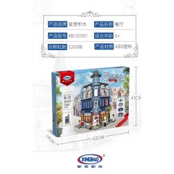 XINGBAO XB-01007 01007 XB01007 non  NHÀ HÀNG bộ đồ chơi xếp lắp ráp ghép mô hình Modular Buildings EUROPA DINING ROOM Mô Hình Nhà Cửa 3200 khối XINGBAO XB-01007 01007 XB01007 non  NHÀ HÀNG bộ đồ chơi xếp lắp ráp ghép mô hình Modular Buildings EUROPA DINING ROOM Mô Hình Nhà Cửa 3200 khối