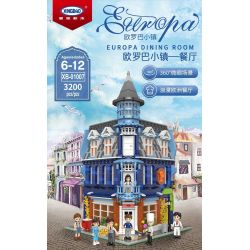 XINGBAO XB-01007 01007 XB01007 non  NHÀ HÀNG bộ đồ chơi xếp lắp ráp ghép mô hình Modular Buildings EUROPA DINING ROOM Mô Hình Nhà Cửa 3200 khối XINGBAO XB-01007 01007 XB01007 non  NHÀ HÀNG bộ đồ chơi xếp lắp ráp ghép mô hình Modular Buildings EUROPA DINING ROOM Mô Hình Nhà Cửa 3200 khối