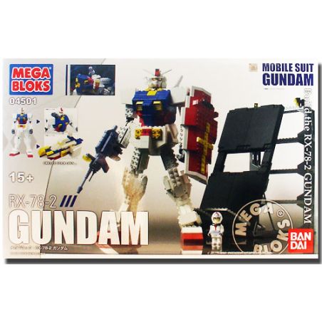 MEGA BLOKS 4501 non  LÊN ĐẾN RX-78-2 bộ đồ chơi xếp lắp ráp ghép mô hình Gundam GUNDAM RX-78-2 Đại Chiến Gundam 800 khối