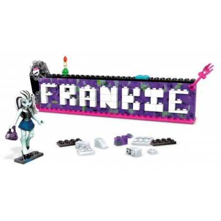 MEGA BLOKS DRV33 non  TRÌNH TẠO TÊN KINH DỊ bộ đồ chơi xếp lắp ráp ghép mô hình Monster High MONSTERIFIC NAME BUILDER 242 khối
