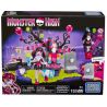 MEGA BLOKS DPK36 non  BỮA TIỆC SINH NHẬT CỦA DRACULAURA bộ đồ chơi xếp lắp ráp ghép mô hình Monster High DRACULAURA'S BIRTHDAY PARTY 153 khối