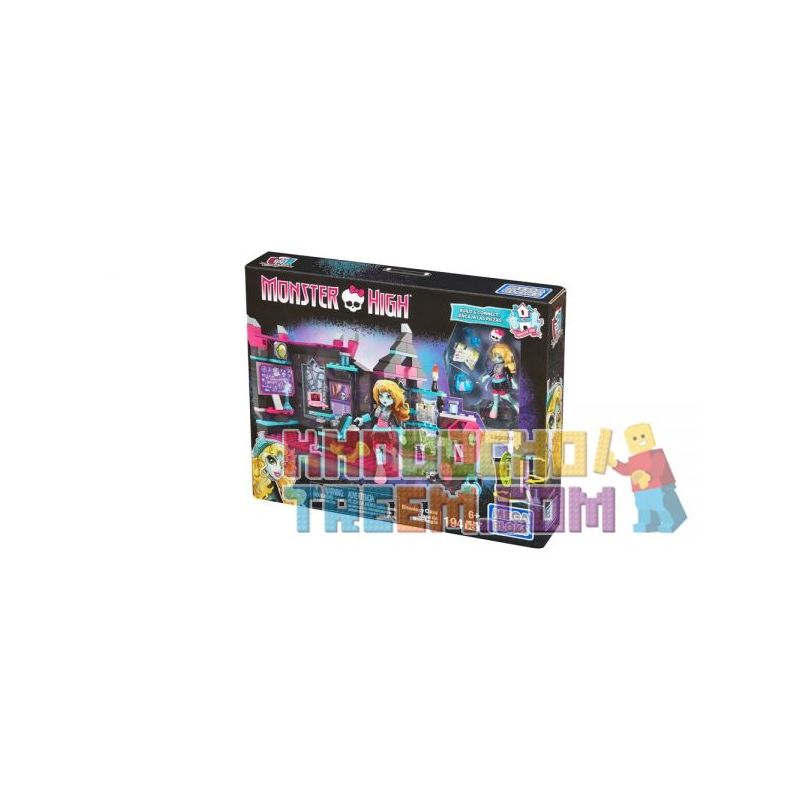 MEGA BLOKS DKY23 non Lego LỚP BITEOLOGY bộ đồ chơi xếp lắp ráp ghép mô hình Monster High BITEOLOGY CLASS 194 khối