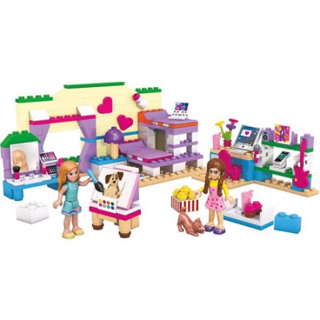 MEGA BLOKS 82712 non  BỮA TIỆC PYJAMA bộ đồ chơi xếp lắp ráp ghép mô hình  SLUMBER PARTY Các Bạn Gái 243 khối
