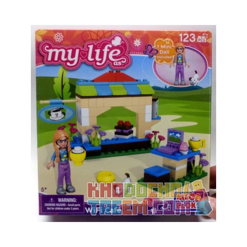 MEGA BLOKS 82706 non Lego CÀ PHÊ INTERNET bộ đồ chơi xếp lắp ráp ghép mô hình Friends WIFI CAFÉ Các Bạn Gái 123 khối