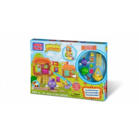 MEGA BLOKS 80633 non  NHÀ TRÊN CÂY bộ đồ chơi xếp lắp ráp ghép mô hình Moshi Monsters TREE HOUSE 106 khối