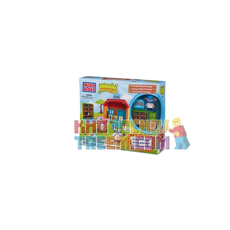 MEGA BLOKS 80623 non Lego CHỢ KỲ LẠ bộ đồ chơi xếp lắp ráp ghép mô hình Moshi Monsters BIZARRE BAZAAR 58 khối