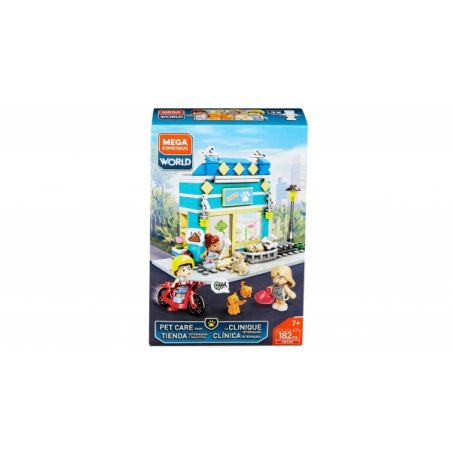 MEGA BLOKS FNT99 non  CỬA HÀNG CHĂM SÓC THÚ CƯNG bộ đồ chơi xếp lắp ráp ghép mô hình Pet PET CARE SHOP 182 khối
