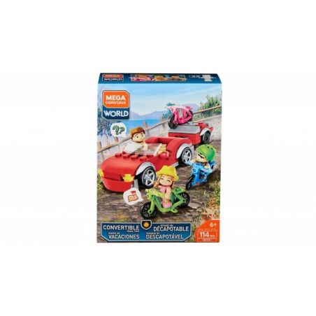 MEGA BLOKS FNT91 non  CHUYẾN ĐI ĐƯỜNG BỘ CÓ THỂ CHUYỂN ĐỔI bộ đồ chơi xếp lắp ráp ghép mô hình CONVERTIBLE ROAD TRIP 114 khối