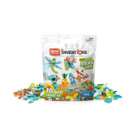 MEGA BLOKS FWP30 non  BỘ XÂY DỰNG ĐỘNG VẬT HOANG DÃ bộ đồ chơi xếp lắp ráp ghép mô hình Creator WILD BUILDING SET Sáng Tạo 402 khối