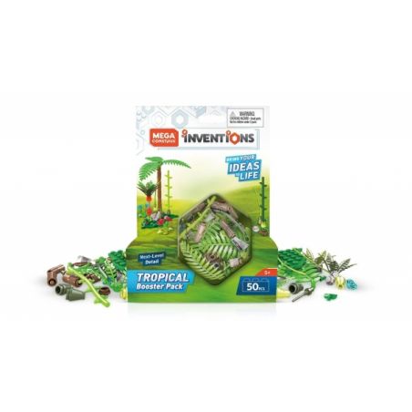 MEGA BLOKS FWP17 non  MỞ RỘNG BỘ XÂY DỰNG NHIỆT ĐỚI bộ đồ chơi xếp lắp ráp ghép mô hình Boost TROPICAL BUILDING SET BOOSTER Tư Duy 50 khối