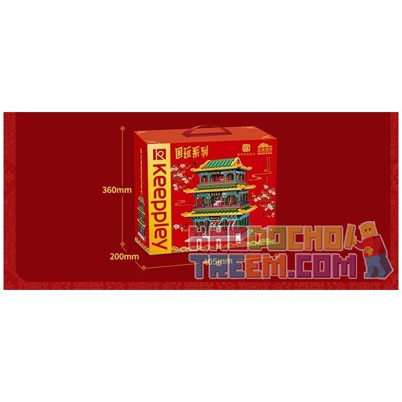 KEEPPLEY K10129 10129 non  TÒA ÁN CHANGYIN bộ đồ chơi xếp lắp ráp ghép mô hình Creator Expert Chuyên Gia Sáng Tạo