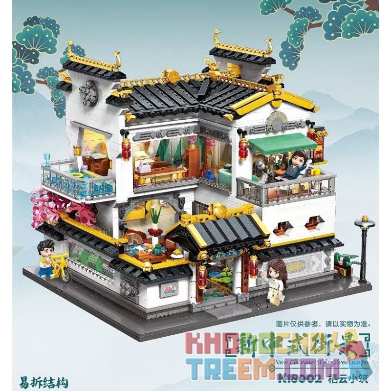 KEEPPLEY K18002 18002 non  QIYUN XIAOXUE. bộ đồ chơi xếp lắp ráp ghép mô hình Modular Buildings NEW CHINESE STYLE STREETSCAPE Mô Hình Nhà Cửa 2826 khối KEEPPLEY K18002 18002 non  QIYUN XIAOXUE. bộ đồ chơi xếp lắp ráp ghép mô hình Modular Buildings NEW CHINESE STYLE STREETSCAPE Mô Hình Nhà Cửa 2826 khối