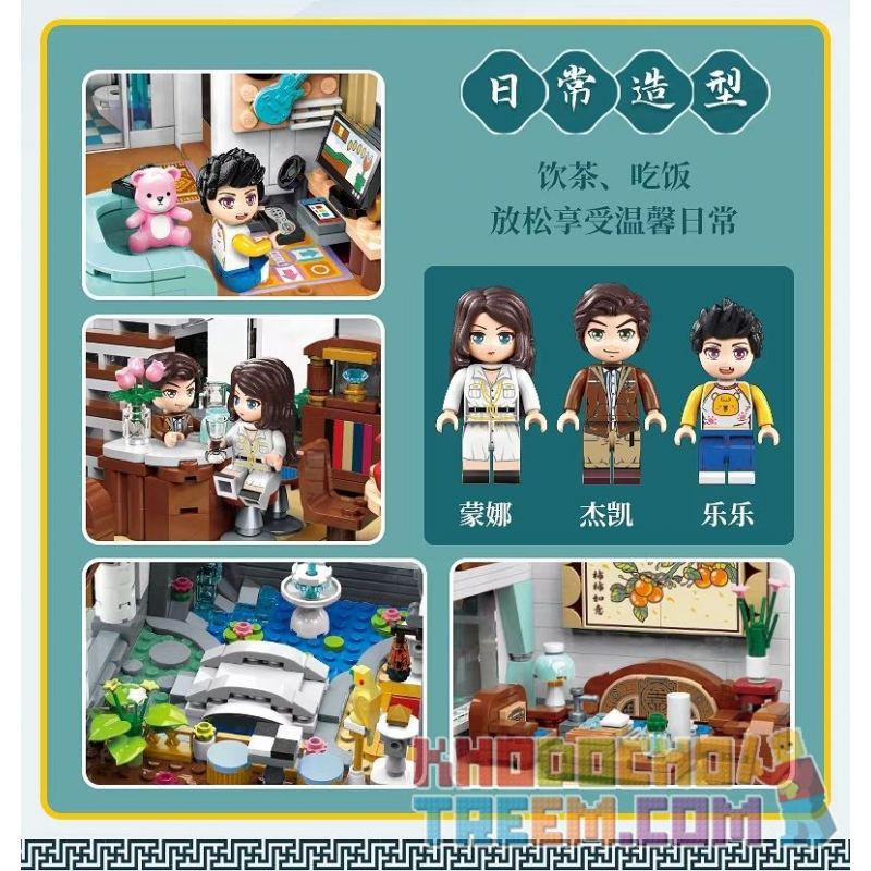 KEEPPLEY K18002 18002 non  QIYUN XIAOXUE. bộ đồ chơi xếp lắp ráp ghép mô hình Modular Buildings NEW CHINESE STYLE STREETSCAPE Mô Hình Nhà Cửa 2826 khối KEEPPLEY K18002 18002 non  QIYUN XIAOXUE. bộ đồ chơi xếp lắp ráp ghép mô hình Modular Buildings NEW CHINESE STYLE STREETSCAPE Mô Hình Nhà Cửa 2826 khối