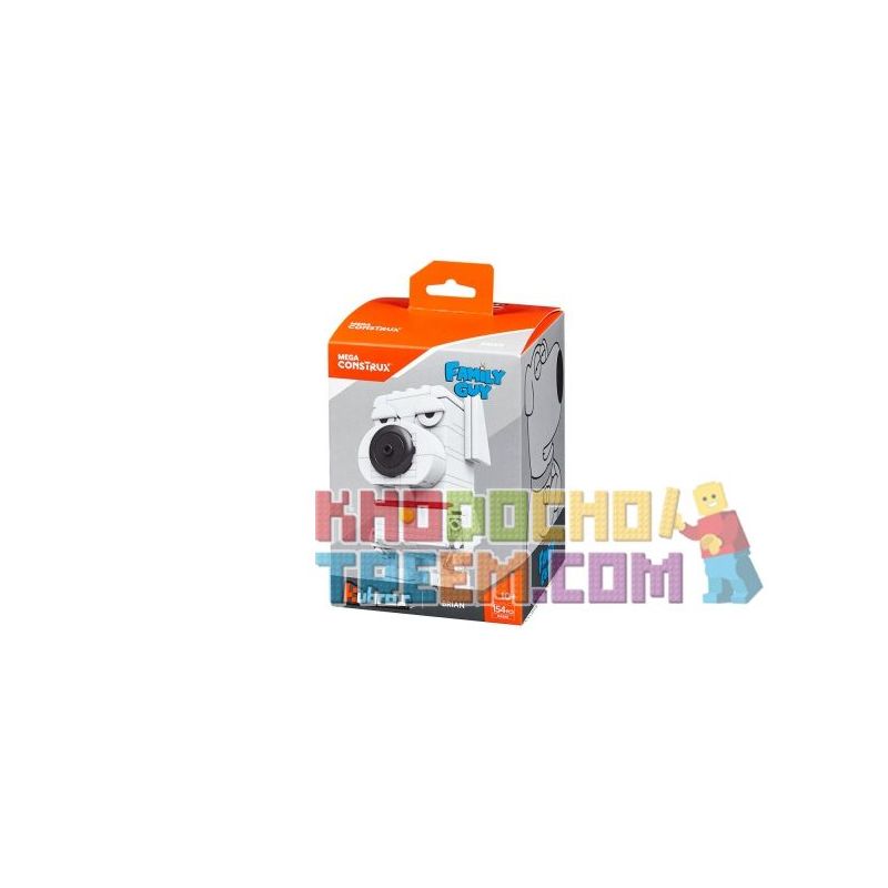 MEGA BLOKS DXB90 non Lego BRIAN. bộ đồ chơi xếp lắp ráp ghép mô hình Brickheadz Nhân Vật Đầu To 154 khối