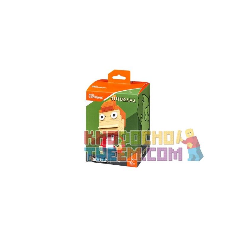 MEGA BLOKS DXB89 non Lego CHIÊN bộ đồ chơi xếp lắp ráp ghép mô hình Brickheadz FRY Nhân Vật Đầu To 152 khối