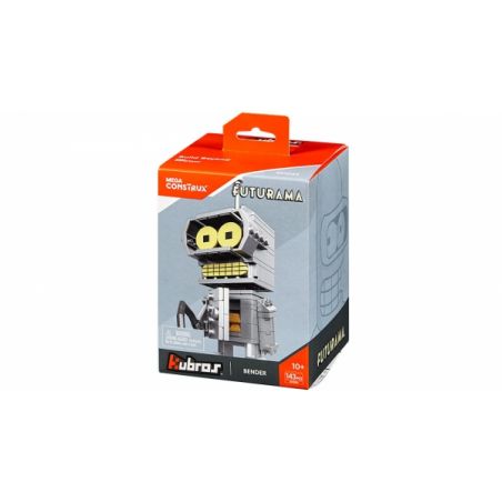 MEGA BLOKS DXB86 non  BAN NHẠC bộ đồ chơi xếp lắp ráp ghép mô hình Brickheadz BENDER Nhân Vật Đầu To 143 khối