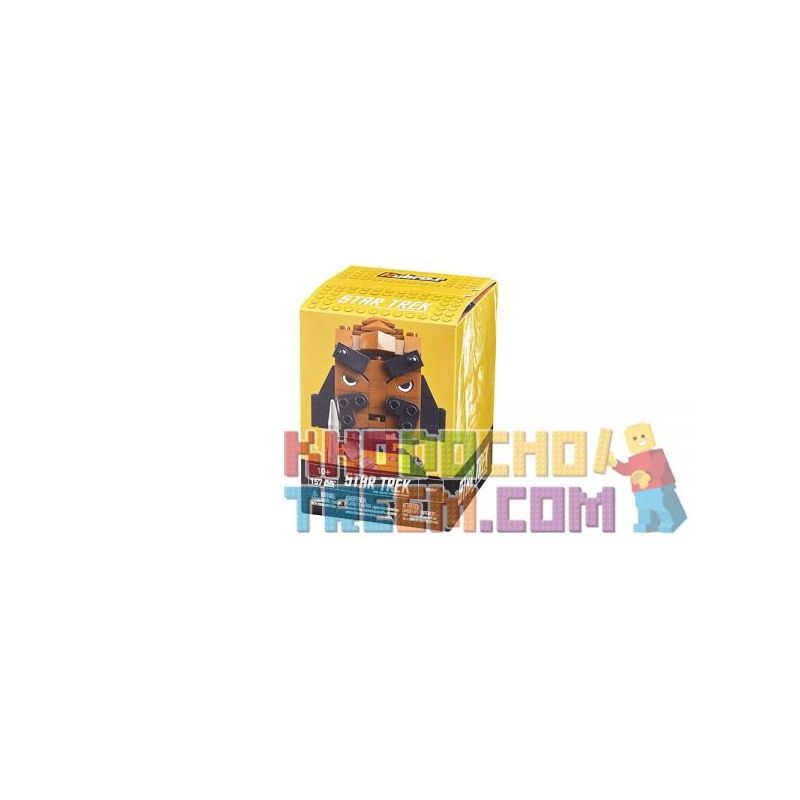 MEGA BLOKS DTW68 non Lego CHÓ SÓI bộ đồ chơi xếp lắp ráp ghép mô hình Brickheadz WORF Nhân Vật Đầu To 157 khối