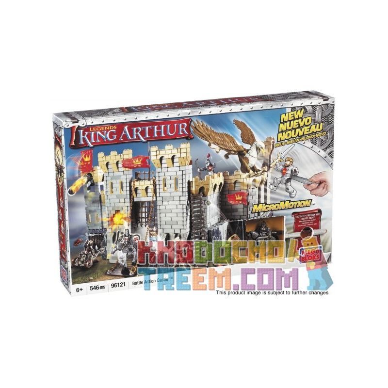 MEGA BLOKS 96121 non Lego LÂU ĐÀI bộ đồ chơi xếp lắp ráp ghép mô hình Movie & Game BATTLE ACTION CASTLE Phim Và Trò Chơi 546 khối