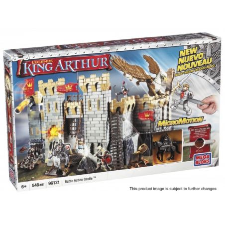 MEGA BLOKS 96121 non  LÂU ĐÀI bộ đồ chơi xếp lắp ráp ghép mô hình Movie & Game BATTLE ACTION CASTLE Phim Và Trò Chơi 546 khối