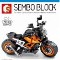 SEMBO 701124 non Lego KTMR2R 390 BỞI. bộ đồ chơi xếp lắp ráp ghép mô hình Motorcycle Motorbike KTM 390 DUKE Xe Hai Bánh 214 khối