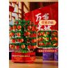 SEMBO 601145 non  CÂY QUẤT NHẠC NHẸ bộ đồ chơi xếp lắp ráp ghép mô hình Seasonal Mùa Lễ Hội 666 khối