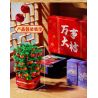 SEMBO 601145 non  CÂY QUẤT NHẠC NHẸ bộ đồ chơi xếp lắp ráp ghép mô hình Seasonal Mùa Lễ Hội 666 khối