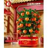 SEMBO 601145 non  CÂY QUẤT NHẠC NHẸ bộ đồ chơi xếp lắp ráp ghép mô hình Seasonal Mùa Lễ Hội 666 khối