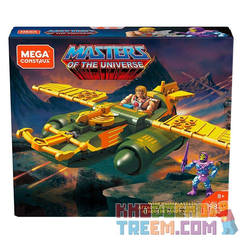 MEGA BLOKS GCP90 non Lego PROBUILDER WIND RAIDER TẤN CÔNG bộ đồ chơi xếp lắp ráp ghép mô hình Movie & Game PROBUILDER WIND RAIDER ATTACK Phim Và Trò Chơi 198 khối