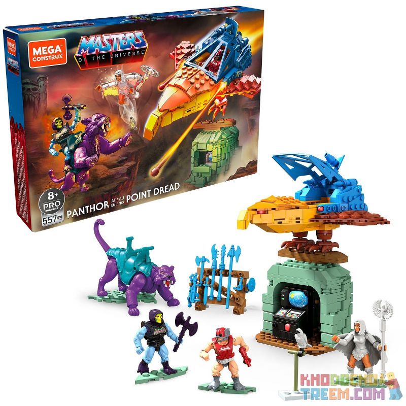 MEGA BLOKS GPH24 non Lego PANTHOR TẠI POINT DREAD bộ đồ chơi xếp lắp ráp ghép mô hình Movie & Game PANTHOR AT POINT DREAD Phim Và Trò Chơi