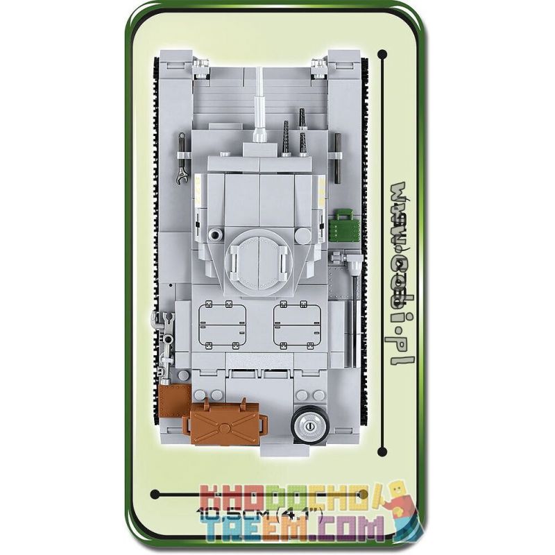 COBI 2523 non Lego LOẠI 3 XE TĂNG bộ đồ chơi xếp lắp ráp ghép mô hình Military Army PANZER III AUSF.E Quân Sự Bộ Đội 470 khối