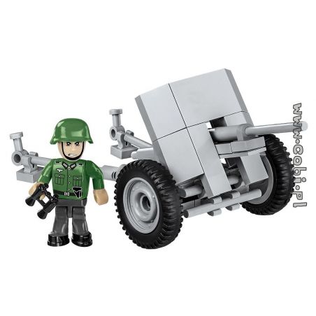 COBI 2396 MEGA BLOKS 9050 non  FIREBRAND. bộ đồ chơi xếp lắp ráp ghép mô hình Military Army 3 7CM PAK 36 Quân Sự Bộ Đội 55 khối